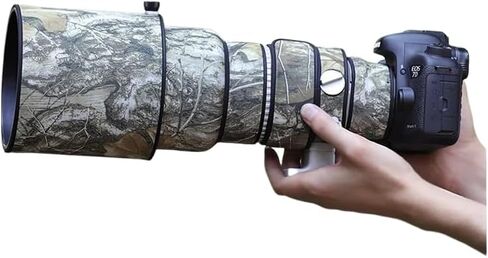 مطاردة الطيور المموهة معطف العدسة المقاومة للماء للكانون EF 300mm F2.8 L غطاء واقعي للعدسة مقاومة للأقامان (مموهة الأوراق الخضراء ، مع موسع EF 2.0x III) in Kuwait