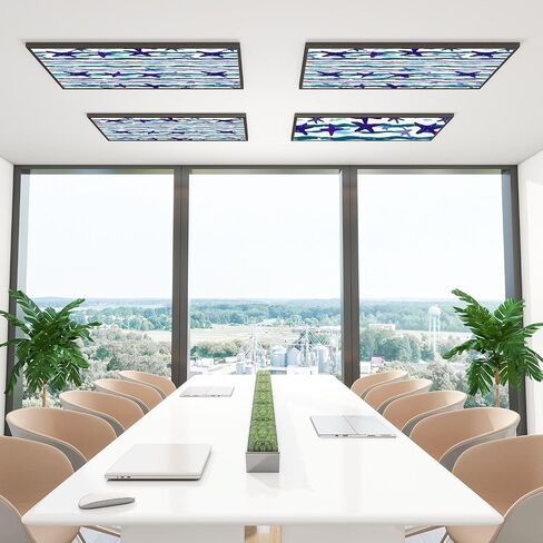 6 Pack Fluorescent Light Covers for Ceiling Lights Seamless cartoon little whale sailor pattern Baby print Decorative Magnetic Fluorescent Covers for Classroom Office Home 2x4 ft in Saudi Arabia