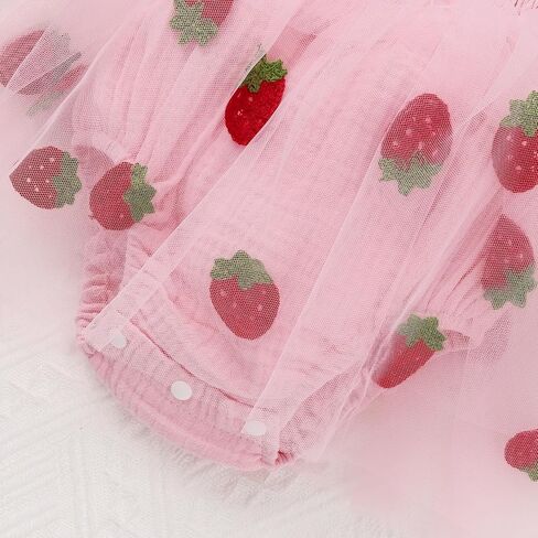 Baby Girl 1st Birthday Clothes One Year Old Girl Embroidery Tulle Dress Sleeveless Romper Bodysuit Cake Smash Outfit in Saudi Arabia