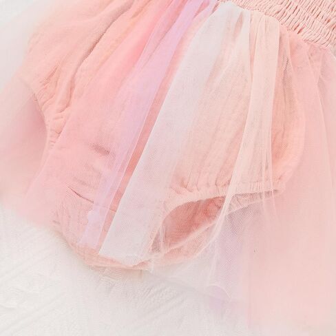 Baby Girl 1st Birthday Clothes One Year Old Girl Embroidery Tulle Dress Sleeveless Romper Bodysuit Cake Smash Outfit in Kuwait
