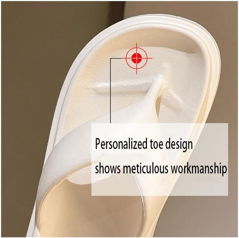 DESESE NBZKBNG Women's Platform Flip Flops,Non-Slip Cloud Flip Flops Thick and Lightweight Bottom Beach Slides Non Slip EVA Flat Flip Flop Slides in Kuwait
