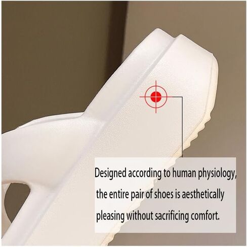 DESESE NBZKBNG Women's Platform Flip Flops,Non-Slip Cloud Flip Flops Thick and Lightweight Bottom Beach Slides Non Slip EVA Flat Flip Flop Slides in Kuwait