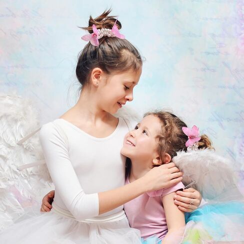 2pcs فراشة الشعر لؤلؤة العلاقات للبنات طفل طفل صغير أبيض ملحقات شعر لؤلؤة بؤلؤة لطيف علاقات الشعر مع الفراشة الزرقاء الفراشة بونتيك الشعر in Kuwait