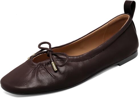 Women Ballet Flats Square Toe Lace Up Bow Ballerina Shoes Cute Slip On Casual Mary Jane Shoes in Saudi Arabia