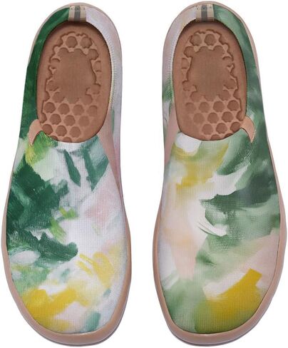 Women Vintage Floral Slip On Travel Shoes Ultra Lightweight Comfort Loafers Summer Breathable Walking Footwear in Saudi Arabia