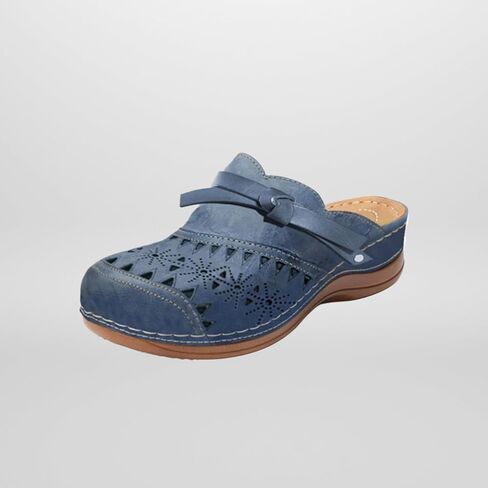 Clogs for Women 2025 Summer Comfortable Wedge Sandals Breathable Hollow Out Closed Toe Slip On Slippers Beach Arch Support Outdoor Slippers Round Platform Shoes in Saudi Arabia