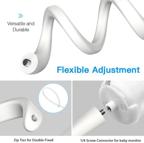Clamp Baby Monitor Mount for VTech Advanced HQ Max Baby Monitor Camera (White) in Kuwait