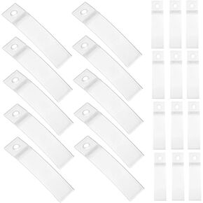 100pcs Drawer Non-Slip Stopper Drawer Clear Cabinet Door Bumpers Dresser Anchors Drawer Guides Bottom Mount Child Proofing Drawer Pinch Guards Dresser Transparent Plastic