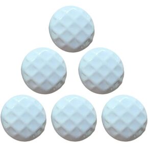 Bar Pulls,Knobs,Bow Pull Handle，6pcs Ceramic Childrens Knobs Lovely Pull Round Handles for Kids Bedroom Drawer Cabinet Door Cupboard Home DIY with 2 Kinds Screws Handle(White)
