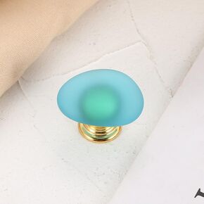 Color Crystal Drawer Handle Kitchen Decor Creative Cabinet Handle Drawer Handle Perforated Green Stone Drawer Handle - (Color: yellow)