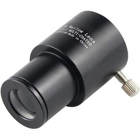 0.965 inches 2X Metal Barlow Lens， for Telescope Eyepiece Astronomy Kits
