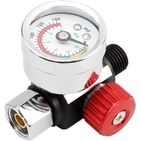 Wolfride Air Pressure Regulator Kit with Gauge, Spray Gun Valve Air Adjusting Valve for Paint Sprayers & Pneumatic Tools