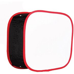 Portable Collapsible Softbox LED Light Panel Diffuse Light Room Lighting Modifier for LED Light, Black&Red, 500247213
