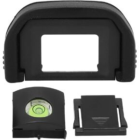 EF Digital Camera Viewfinder Protective Eye Cup, Gradienter, Cold Shoe Cover for 760D 750D 700D 650D 600D 505D 500D Camera Kits, with Roof Cold Shoe Cover, for 760D, (Black)