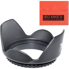 58mm Digital Tulip Flower Lens Hood for Panasonic Lumix G X Vario 12-35mm f/2.8 Asph, Lumix G Vario 14-140mm f/3.5-5.6 ASPH, Lumix G Vario 35-100mm f/2.8 Zoom Lens