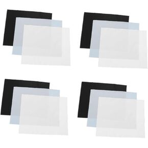 VALICLUD 30pcs Microfiber Cleaning Cloths for Delicate Quick Drying Washable for Screens Cameras Lenses Eyeglasses Compact Lightweight Reusable