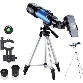 Telescope High Power Binoculars Telescope,70Mm Aperture Mount Astronomical Refracting Telescope for Kids Beginners - Travel Telescope with Carry Bag for Indoor/Outdoor