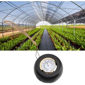 Zunate Mechanical Light Meter illuminometer, 2 in 1 Pointer Temperature Meter with Hanging Rope for Greenhouse Gardening, Lighting Engineering