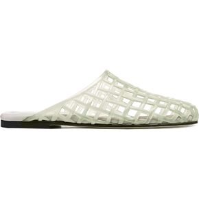 Clear Jelly Shoes for Women Slip on Mesh Slides Sandals Comfortable Closed Toe Flats Sandals Jelly Summer Beach Sandals.