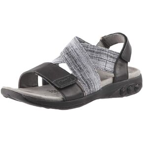 Therafit Jessica Women's Leather Adjustable Cross Strap Sandal - for Plantar Fasciitis/Foot Pain