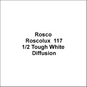 Rosco Roscolux 117 Tough 1/2 White Diffusion Gel Filter