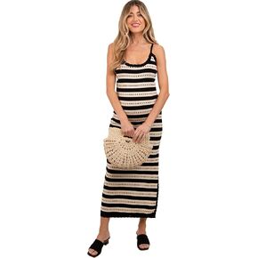 PinkBlush Patterned Sleeveless Maternity Maxi Dress