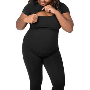 Kindred Bravely Luna Active Cut Out Nursing Top | Maternity Top for Breastfeeding, Pumping