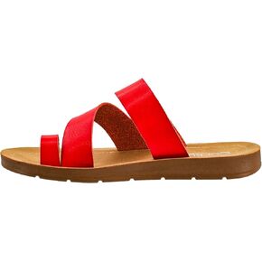 Corkys Footwear Just A Fling Sandals - Features a Toe Wrapped strap for Stability, Unbeatable Cushioned Insoles for Comfort, Slip-on Technology for Easy On and Off