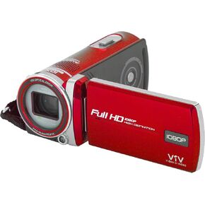 Polaroid ID975-RED16MP Camcorder مع شاشة لمس LCD 3 بوصة (أحمر)