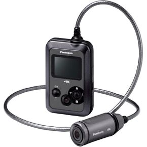 Panasonic HX-A500 4K Point-of-View Wearable Action Camera Camcorder with 3-Inch LCD (Gray)