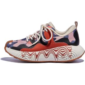 Uin Women's Platform Walking Shoes غير الرسمي مريح الفن المطلي بالأزياء أحذية رياضية Brava