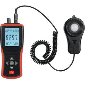 HXBER Digital Light Meter,Digital Lux Meter 400,000 Lux Digital LCD Pocket Light Meter Lux/FC Measure Tester illuminometer Sensor Photometer TL-603