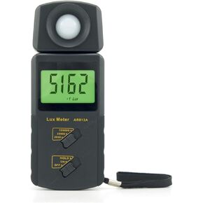 Light Meter Electronic Digital Lux Meter High Precision Handheld Portable LCD Screen Display AR813A Measuring Range 1~100.000 lux (Color : 2 Size : AR813A)
