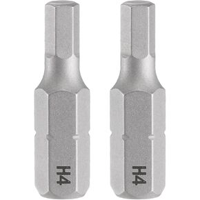 HARFINGTON 2pcs H8 Hex Screwdriver Bit 1/4" Hex Shank 25mm/1" Length Magnetic Hexagon Head S2 Steel Screw Driver Bit