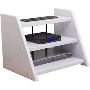 Router Storage Box,Router Storage Box Set-top Box Shelf Decorative Storage Rack Three -Layers Cable Organizer Box for Bedroom, Living Room Stands(D) in Kuwait