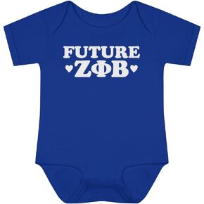 Greekgear Future Zeta Phi Beta Infant Baby Rib Bodysuit