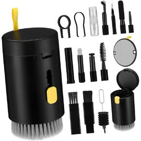 DOITOOL 1Set Device Cleaning Kit Multi Purpose with Brush for Keyboards Earbuds Cameras and More Complete Electronics Maintenance