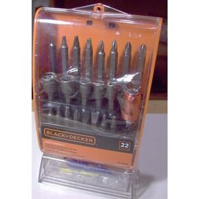 Black & Decker - Screwdriving Workbench Set, Quick & Easy Connect Kit (22-Piece)