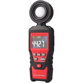 Photographic Light Meters Light Meter Photometer Luxmeter Professional Lux Meter Digital LED Test High Accuracy Illuminometer Backlit LCD Disp for Plants Aquarium Light Tester