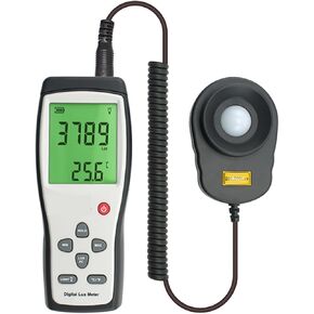 Photographic Light Meters Digital Lux Meter Spectrophotometer Photometer Spectrometer High Precision Light Meter 1-200.000lux Emergency Light for Plants Aquarium Light Tester