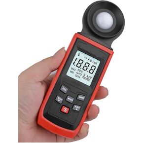 Photographic Light Meters Digital Lux Meter Handheld Luxmeter Professional Luxometer Light Meter High Accuracy Photometer Illuminometer for Plants Aquarium Light Tester