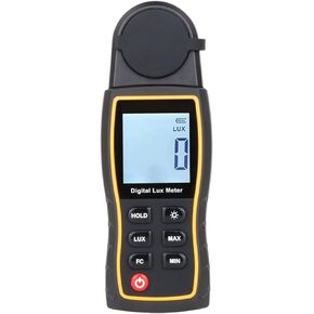 Photographic Light Meters Light Meter 199,900 LUX Digital Luxmeter Luminance Lux Fc Test Max Min Illuminometer Photometer Luxometro Luxmeter for Plants Aquarium Light Tester