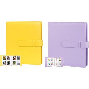 2Packs 256 Pockets Photo Album for Fujifilm Instax Mini LiPlay 11 90 70 50S 26 25 9 8+ 8 7S Instant Camera/Mini Link SP-1 Printer, Polaroid Snap SnapTouch PIC-300 Z2300 Mint Zip Instant Camera Printer