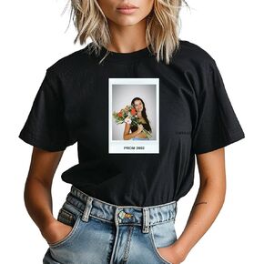 Custom Polaroid Photo T-Shirt – Personalize with Your Image, Polaroid Effect – Unique, Customizable Gift for All Occasions and Birthdays Black