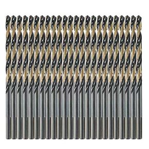 24pcs ، 9/64 "بتات الحفر السوداء والذهبية