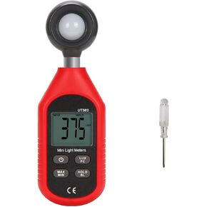 Photographic Light Meters Light Meter 200,000 LUX Digital Luxmeter Luminance Lux Fc Test Max Min Illuminometers Photometer for Plants Aquarium Light Tester(383)