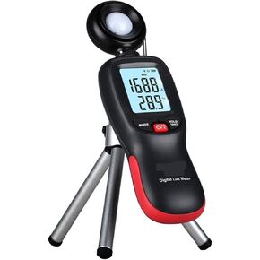 Photographic Light Meters Digital Lux Meter Light Meter Environmental Testing Handheld Type Illuminometer Photometer Detector Measuring for Plants Aquarium Light Tester