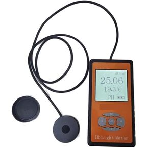 Photographic Light Meters LED Luminous Intensity Illuminometer Infrared Light Meter Irradiance Power Meter Tester Radiometer for Plants Aquarium Light Tester