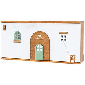 Router Storage Box,Wall Mount Floating Shelf WiFi Router Storage Box Cable Organizer Box with Seamless Nails Decorative Storage Rack Stands(29x22x34cm)