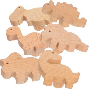 Zerodeko Animal Cabinet Knobs 6 PCS Dinosaur Knobs Cnobs Pulls for Kids 'Room Displative Bandles